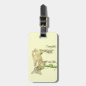 À Bagage Étiquette de la valise d'agneau doux (Devant Vertical)