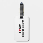 À Bagage Étiquette de la valise de Chow Chow (Dos Vertical)