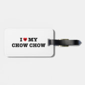 À Bagage Étiquette de la valise de Chow Chow (Dos horizontal)