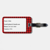 À Bagage Étiquette de la valise de l'ours polaire (Dos horizontal)