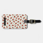 À Bagage Étiquette de la valise des fleurs de Ladybug (Devant horizontal)