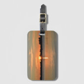 À Bagage Étiquette de la valise du coucher du soleil (Devant Vertical)