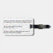 À Bagage Étiquette de laisse - chien de thérapie (Dos horizontal)