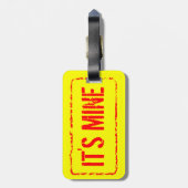 À Bagage Étiquette de lugage de voyage avec le signe de (Dos Vertical)