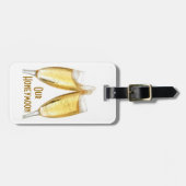 À Bagage Étiquette de nos bagages LUNE DE MIEL (Devant horizontal)