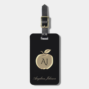 À Bagage Étiquette de retour d'adresse en monogramme Glam A