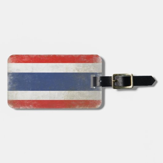 À Bagage Étiquette de sac avec le drapeau affligé de la (Devant horizontal)