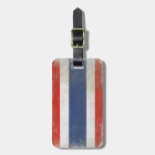 À Bagage Étiquette de sac avec le drapeau affligé de la (Devant Vertical)