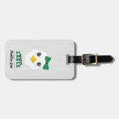 À Bagage Étiquette de sac bébé fille aigle vert (Devant horizontal)