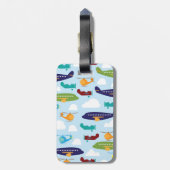 À Bagage Étiquette de sac de carte d'embarquement (Dos Vertical)