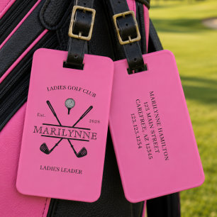 À Bagage Étiquette de sac de golf personnalisée pour dames