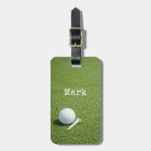 À Bagage Étiquette de sac de golfeur avec balle de golf au  (Devant Vertical)