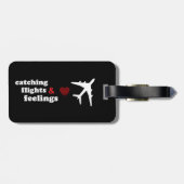 À Bagage Étiquette de sac de vol et de sensations (Dos horizontal)