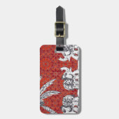 À Bagage Étiquette de sac de voyage du défilé 3 d'éléphant (Devant Vertical)