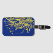 À Bagage Étiquette de sac en aloha bleu jaune Hala Tree (Devant Horizontal)