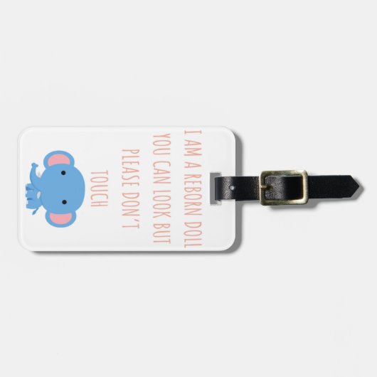 À Bagage Étiquette de siège de voiture de poupée renaissant (Devant horizontal)