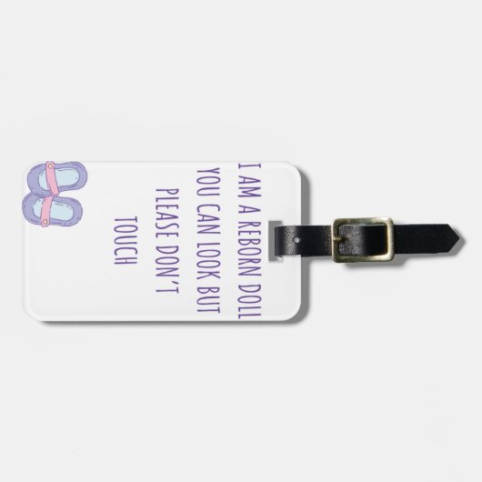 À Bagage Étiquette de siège de voiture de poupée renaissant (Devant horizontal)