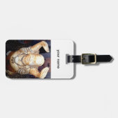 À Bagage étiquette de sourire de Bouddha (Devant horizontal)