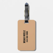 À Bagage Étiquette de sport sur mesure (Dos Vertical)