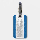 À Bagage Étiquette de transport des bagages PPC ou alerte M (Dos Vertical)