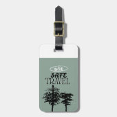 À Bagage Étiquette de transport des pins de Tranquil (Devant Vertical)