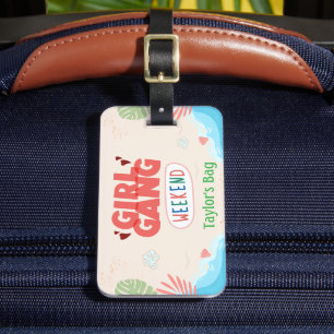 À Bagage ÉTIQUETTE DE VALISE GROUPE DE FILLES (Personnalisé