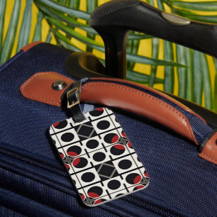 À Bagage Étiquette de valise minimaliste stylisée abstraite