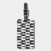 À Bagage Étiquette des bagages de conception d'échecs (Devant Vertical)