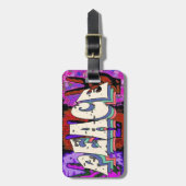 À Bagage Étiquette des bagages de paix (Devant Vertical)