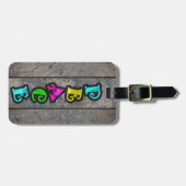 À Bagage Étiquette des bagages de paix (Devant horizontal)