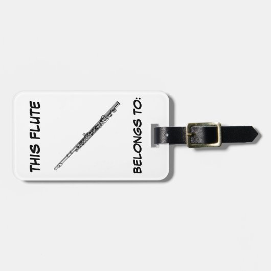 À Bagage Étiquette d'identification de cannelure (Devant horizontal)