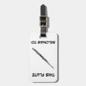 À Bagage Étiquette d'identification de cannelure (Devant Vertical)