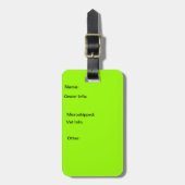 À Bagage Étiquette d'identification de chenil/caisse (Devant Vertical)