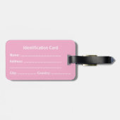 À Bagage Étiquette d'identification d'entreprise personnali (Dos horizontal)