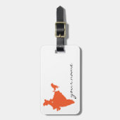 À Bagage Étiquette d'India_luggage du ♥ I (Devant Vertical)