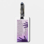 À Bagage étiquette d'insuffisance de álpha-1-antitrypsine (Dos Vertical)