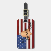 À Bagage Étiquette du drapeau de la liberté USA (Devant Vertical)