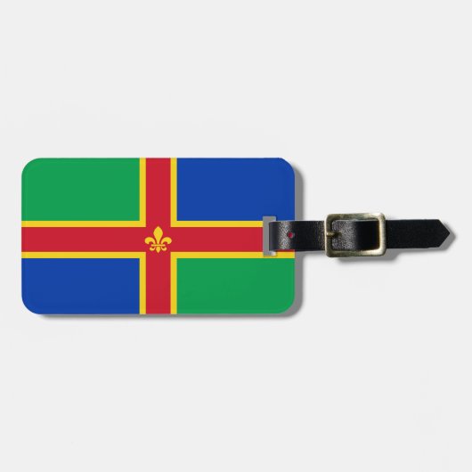À Bagage Étiquette du drapeau du Lincolnshire (Devant horizontal)