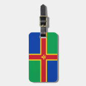 À Bagage Étiquette du drapeau du Lincolnshire (Devant Vertical)