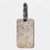 À Bagage Étiquette en or pour l'impression de bagages métal (Dos Vertical)