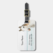 À Bagage Étiquette équestre d'identification de pointe (Devant Vertical)