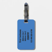 À Bagage Étiquette faite sur commande des textes de (Dos Vertical)