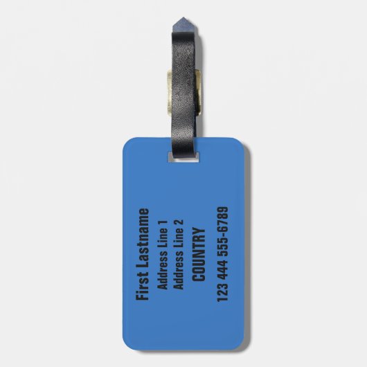 À Bagage Étiquette faite sur commande des textes de (Dos Vertical)