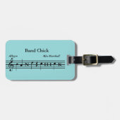 À Bagage Étiquette faite sur commande d'instrument/bagage (Devant horizontal)