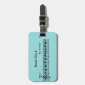 À Bagage Étiquette faite sur commande d'instrument/bagage (Devant Vertical)