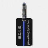 À Bagage ÉTIQUETTE faite sur commande personnalisée par (Dos Vertical)