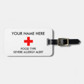 À Bagage Étiquette grave d'identification et de GLACE (Devant horizontal)