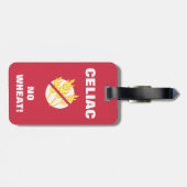 À Bagage Étiquette Médicale d'étiquette vigilante coeliaque (Dos horizontal)