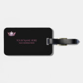 À Bagage Étiquette Miss America Light Rose Crown (Dos horizontal)