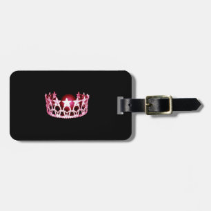 À Bagage Étiquette Miss USA Pink Crown Luggage